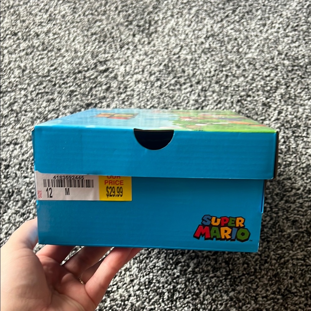 Super Mario Blue Shoe Box